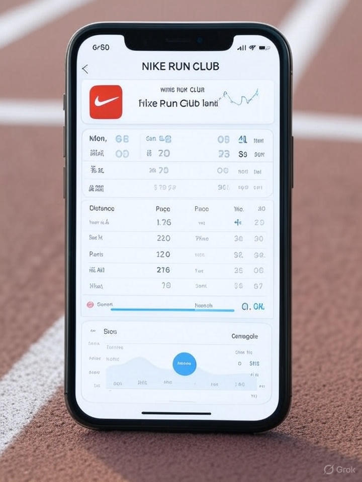 Система достижений и трекинга пробежек в приложении Nike Run Club